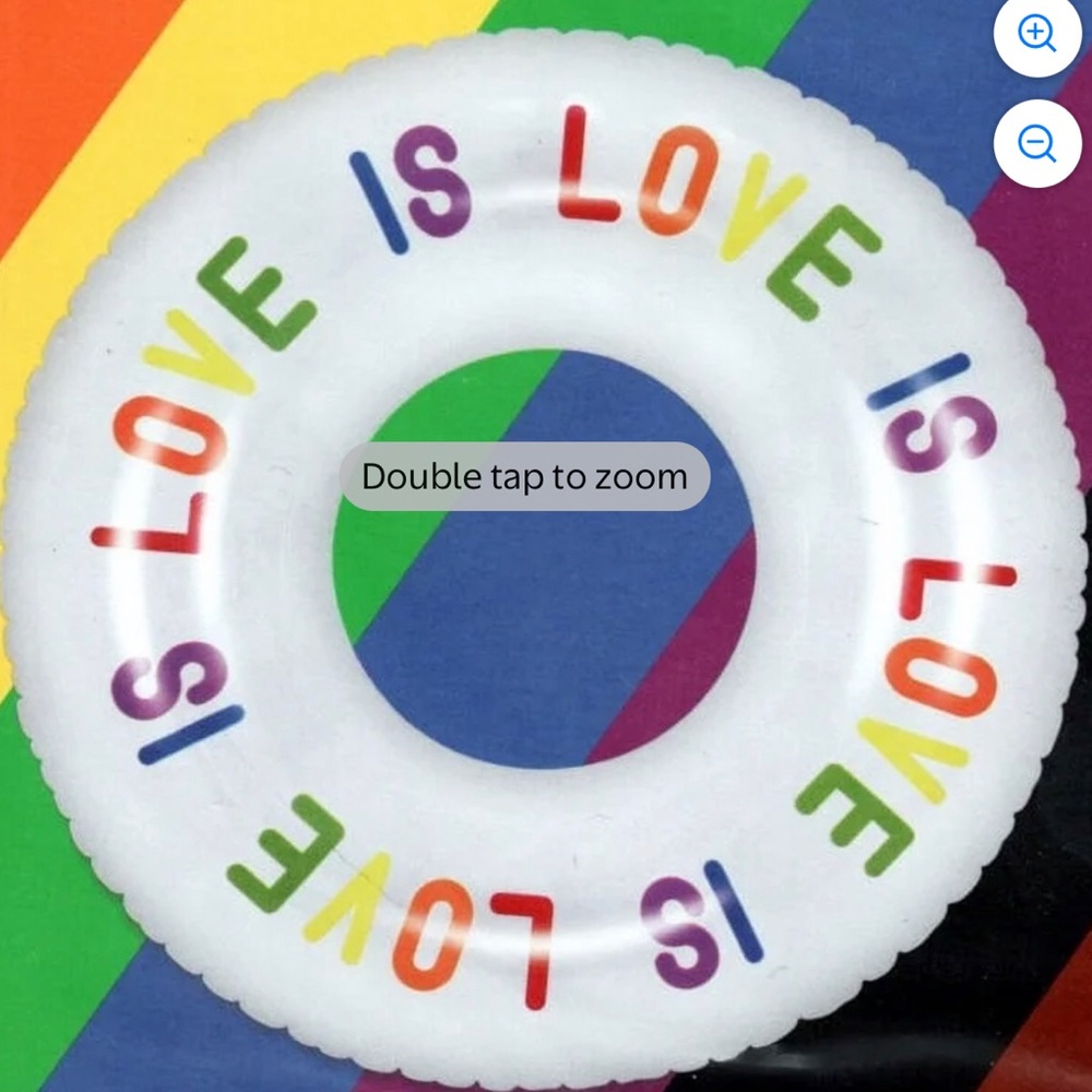 Inflatable Pride Pool Float Love is Love #takepride